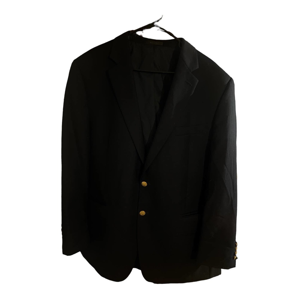 Ralph Lauren wool Mens Blazer Black 46R